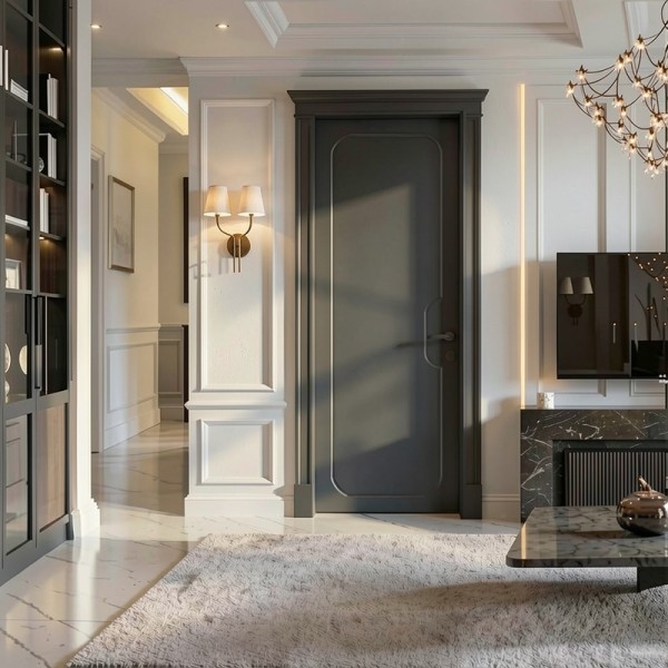 Puerta Interior Blanca Lacada Modelo Nexus