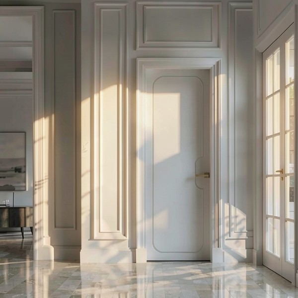 Puerta Interior Blanca Lacada Modelo Nexus 2