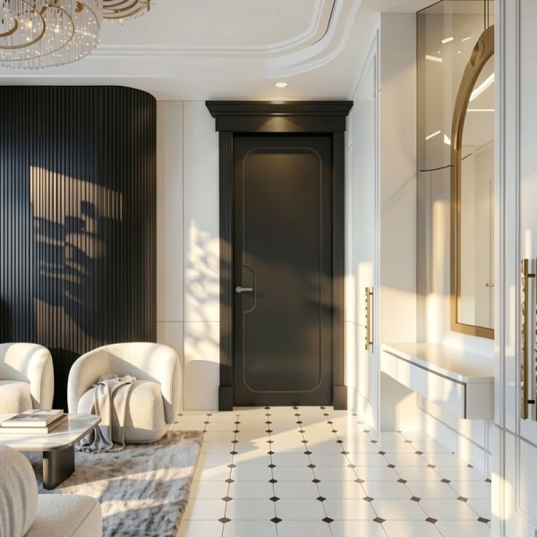 Puerta Interior Blanca Lacada Modelo Nexus