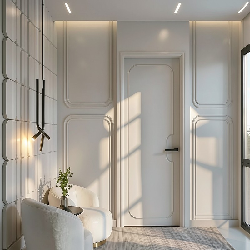 Puerta Interior Blanca Lacada Modelo...