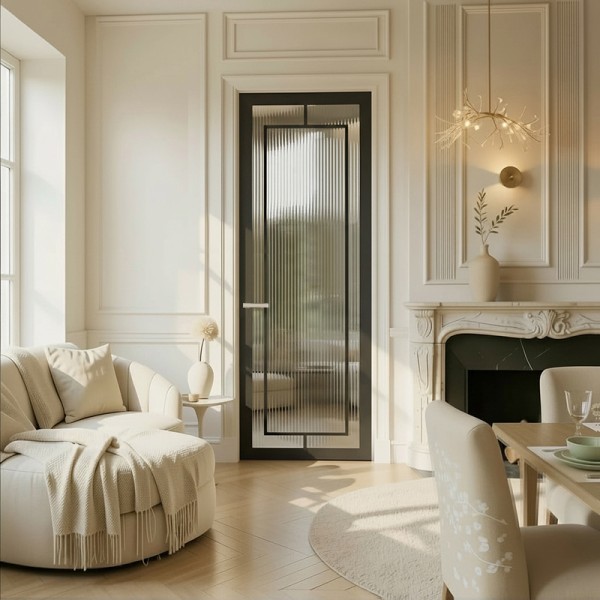 Puerta Interior con cristal Lacada Modelo Ainara