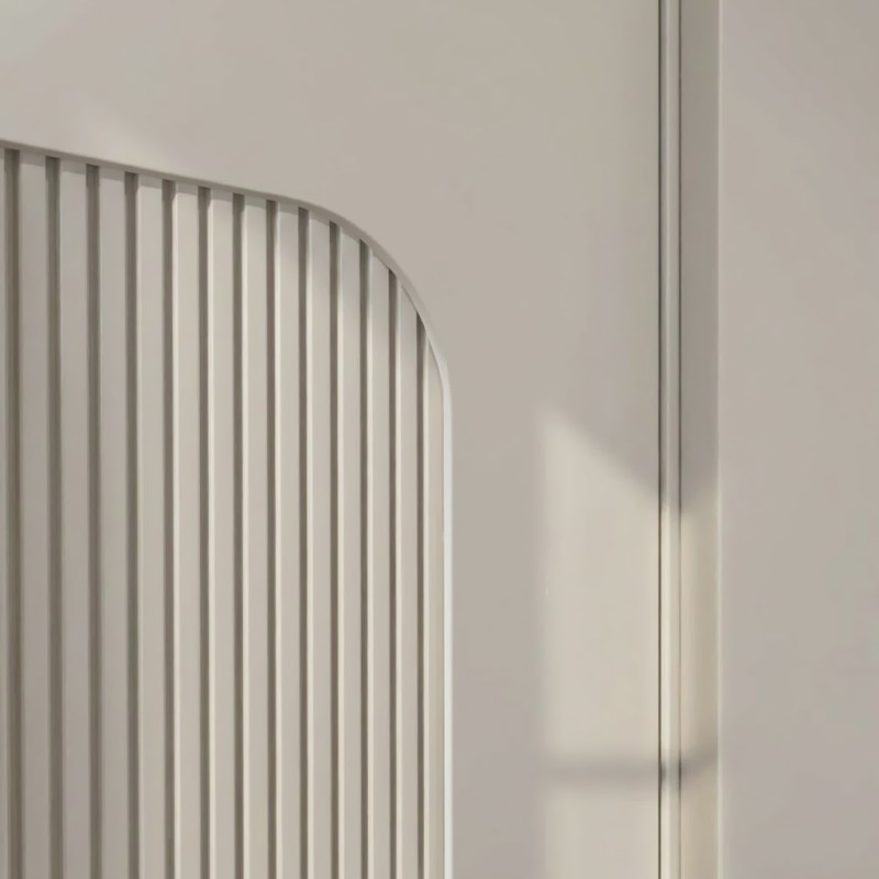 Puerta Interior con Cristal Lacada Gea