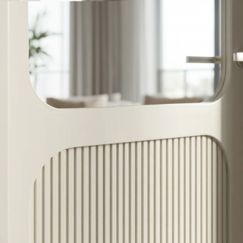Puerta Interior con Cristal Lacada Gea