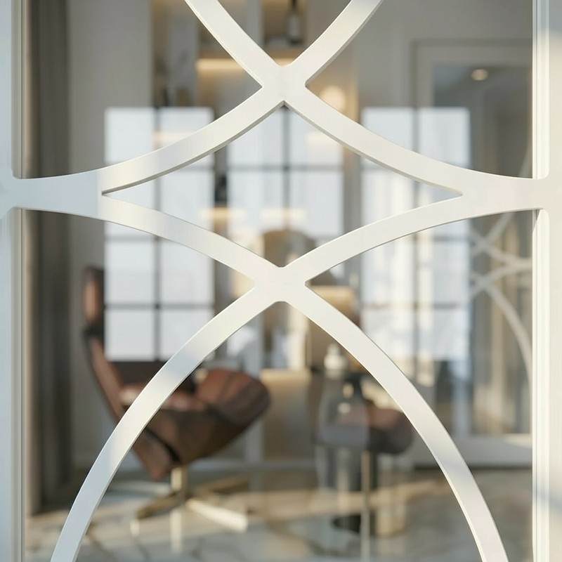 Puerta de Interior con Cristal Lacada...