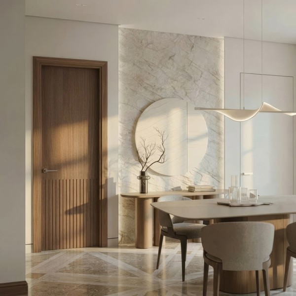 Puerta de Madera para interiores modelo Luminara