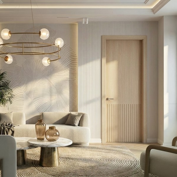 Puerta de Madera para interiores modelo Luminara