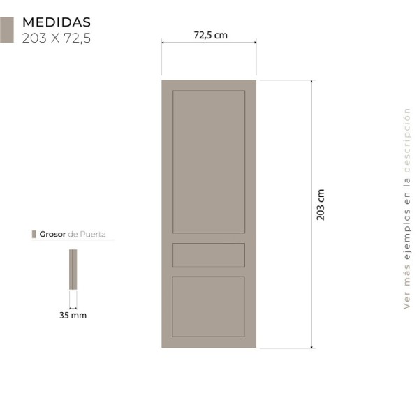 Puerta Madera modelo Sirio
