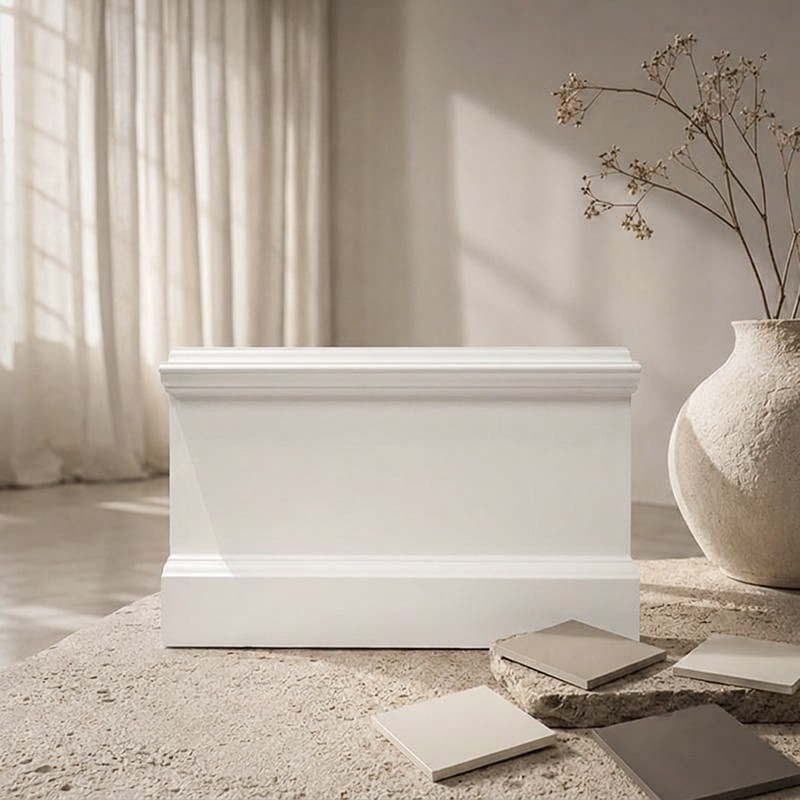 Rodapié Lacado modelo Neoclásico Led
