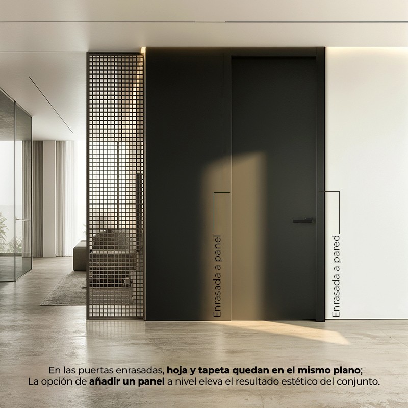 Puerta de Interior enrasada a tapeta...