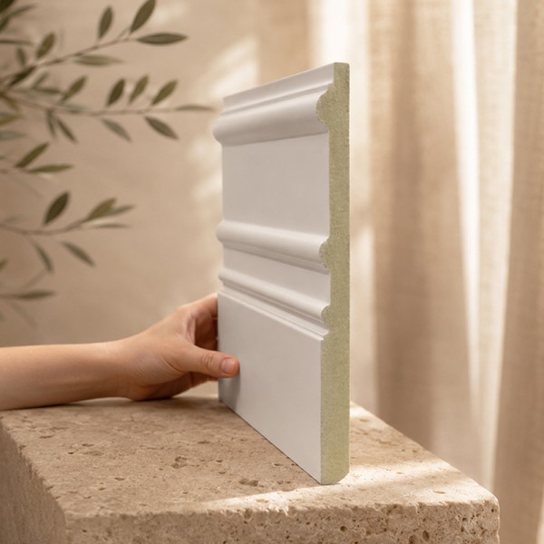 Rodapié Blanco Lacado modelo Verona