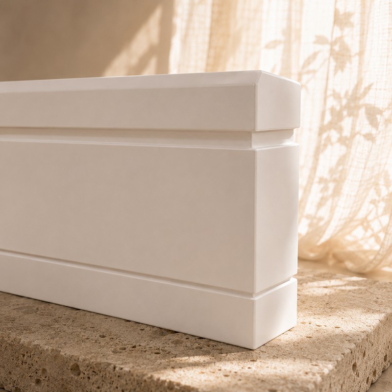 Rodapié Blanco Lacado modelo Módena
