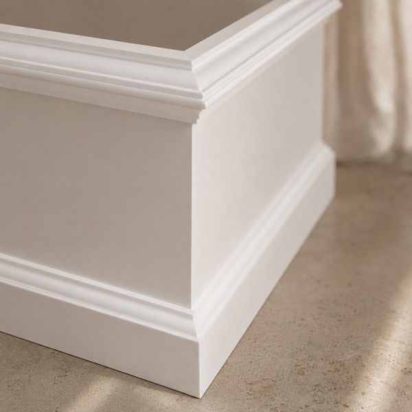 Rodapié Blanco Lacado modelo Neoclásico® (opción color Ral)