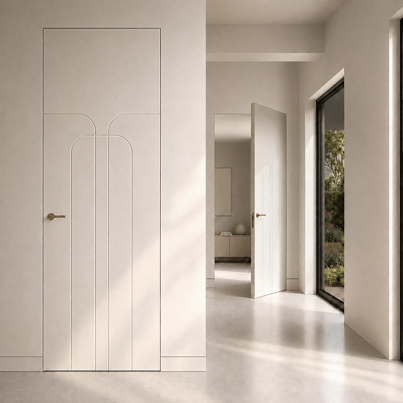 Puerta Invisible lacada modelo Artax