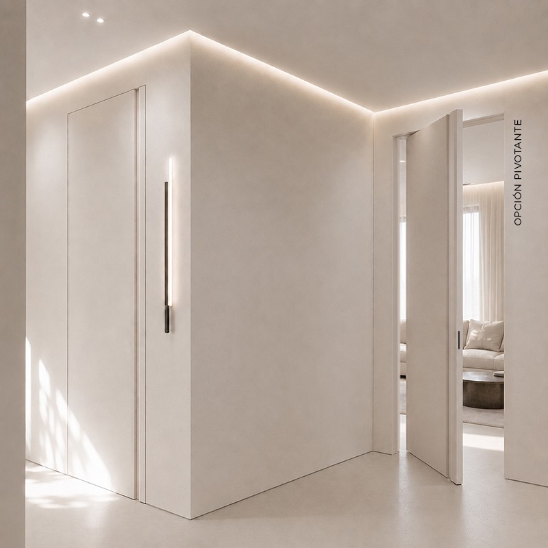 Puerta Invisible lacada modelo Mística