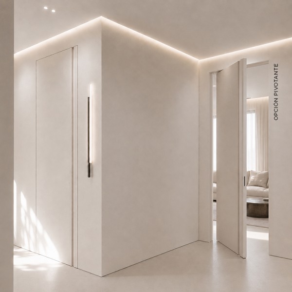Puerta Invisible lacada modelo Mística