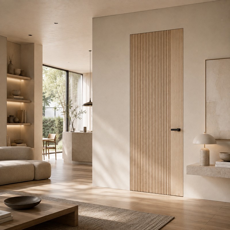 Puerta Invisible madera Azahar