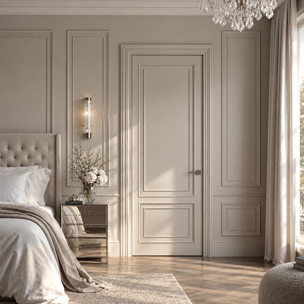 Puerta de interior lacada Blanca Modelo Danira