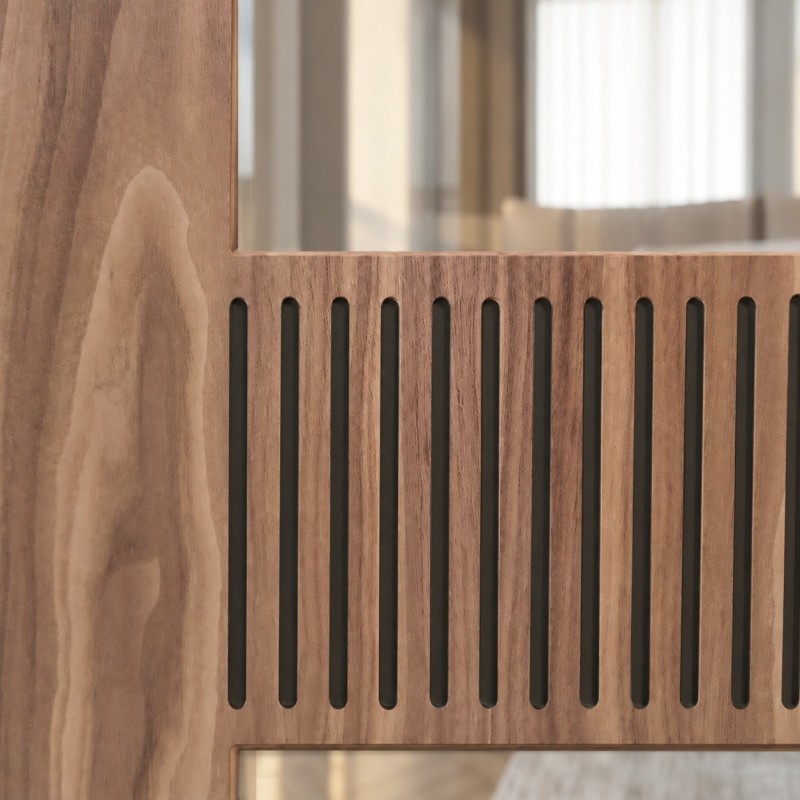 Puerta de interior de madera con Cristal Geisha
