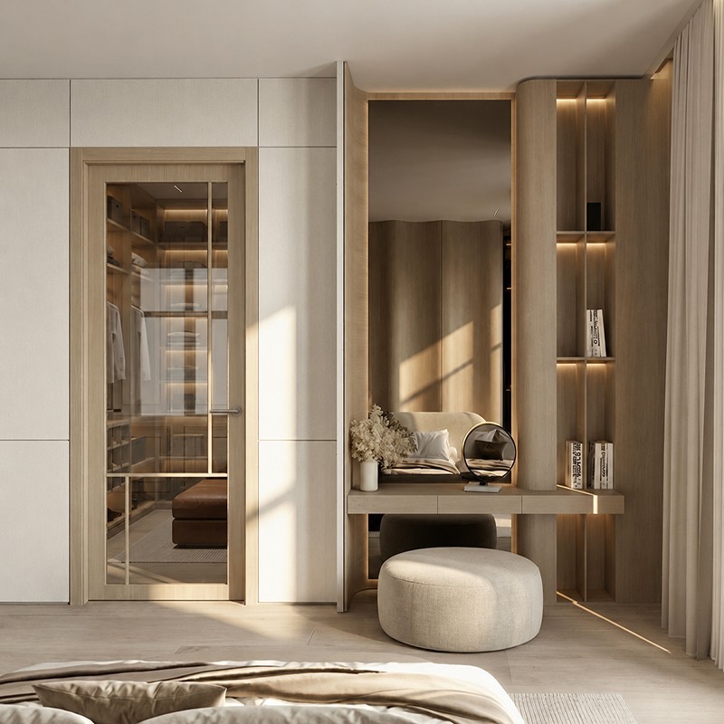 Puerta de interior de madera con Vera
