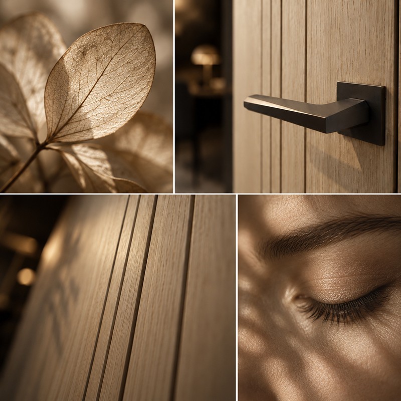 Puerta Oculta de Madera hasta Techo Kenzo