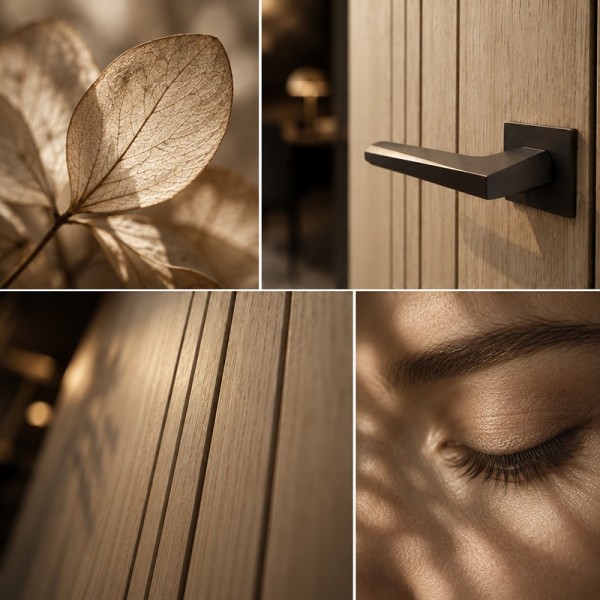 Puerta Oculta de Madera hasta Techo Kenzo