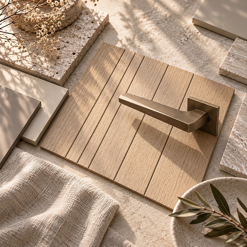 Puerta Oculta de Madera hasta Techo Kenzo