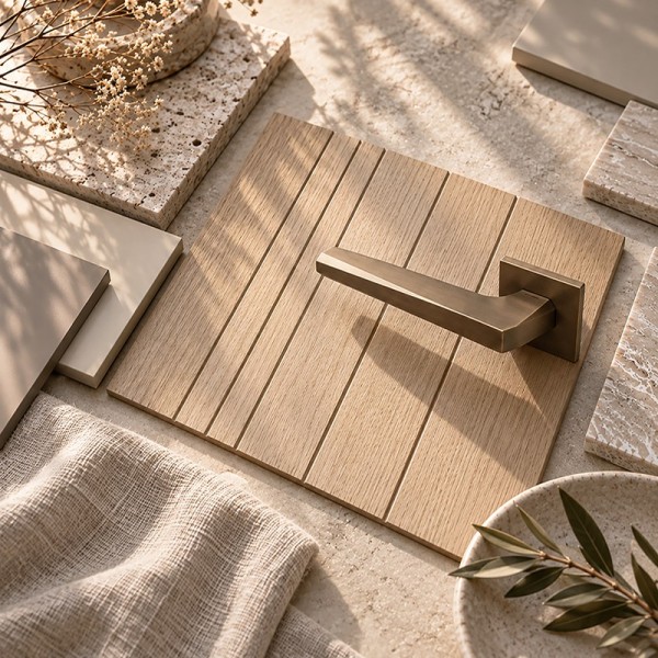 Puerta Oculta de Madera hasta Techo Kenzo