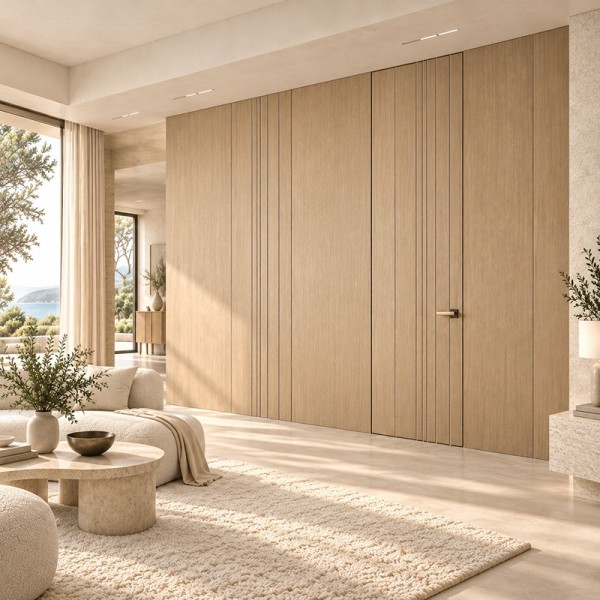 Puerta Oculta de Madera hasta Techo Kenzo