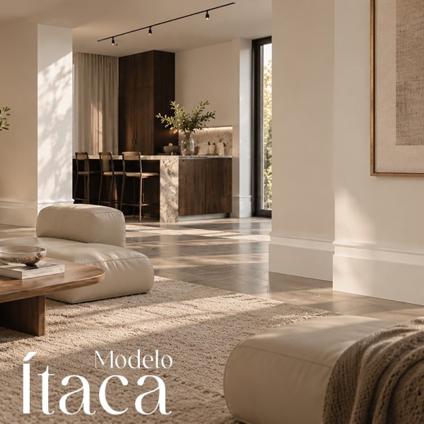Rodapié Blanco Lacado Ítaca. Elige Altura. Diseño Exclusivo