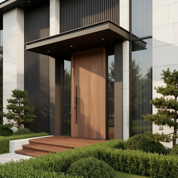 Puerta exterior madera Zarco