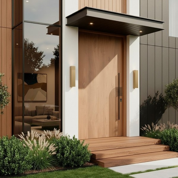 Puerta exterior madera Zarco
