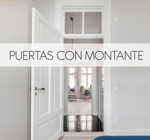 puerta con montante