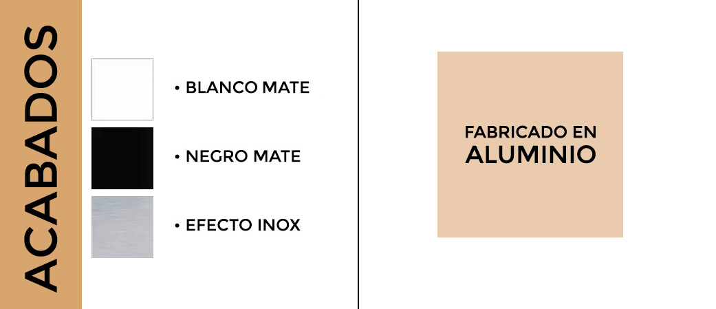 uneros aluminio acabados 3