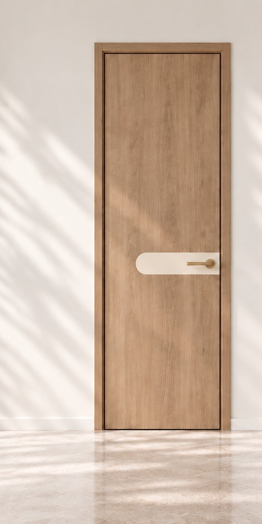 Puerta de diseño Albor en madera y lacado