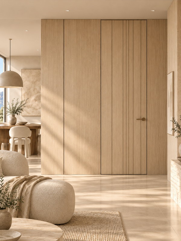 Puerta Enzo de madera de roble
