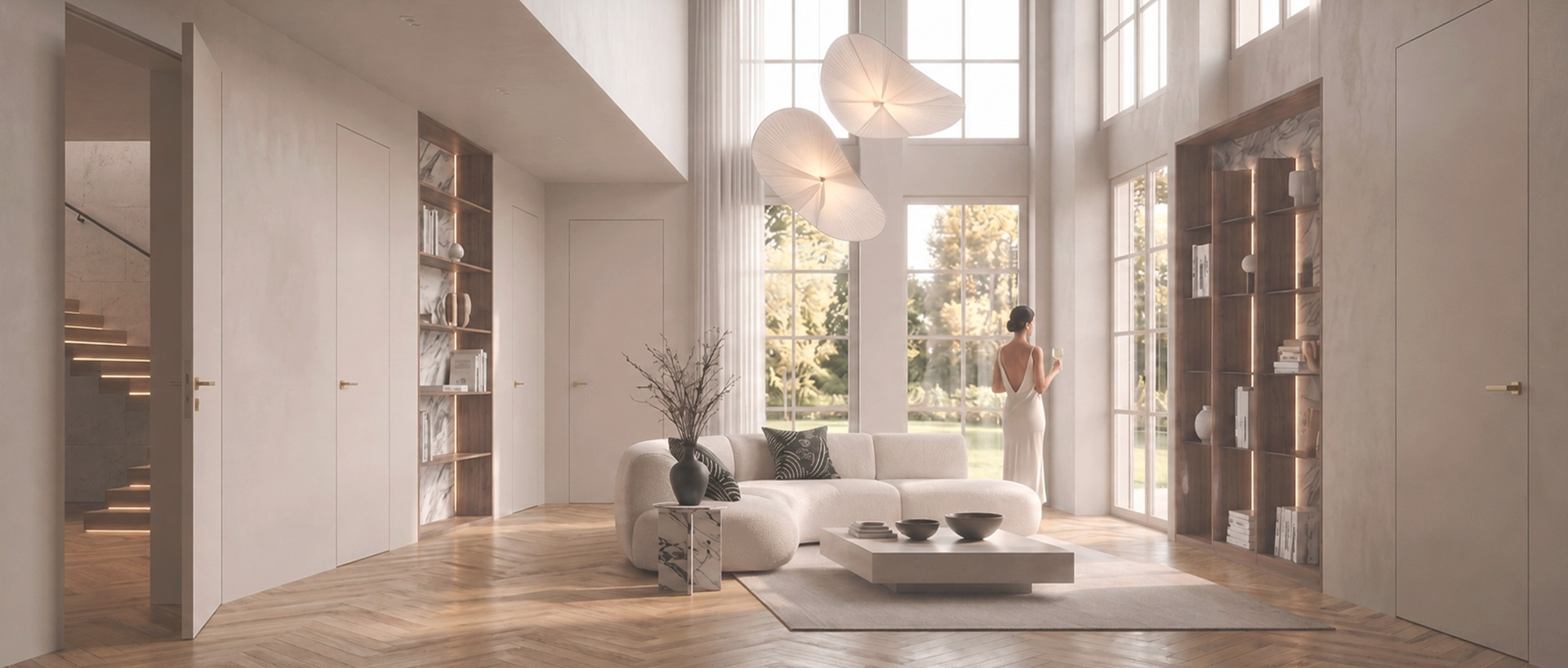 Interior con revestimiento Milano